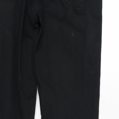 Womens UK Size 12 H&M Regular Fit Tapered Black Jeans