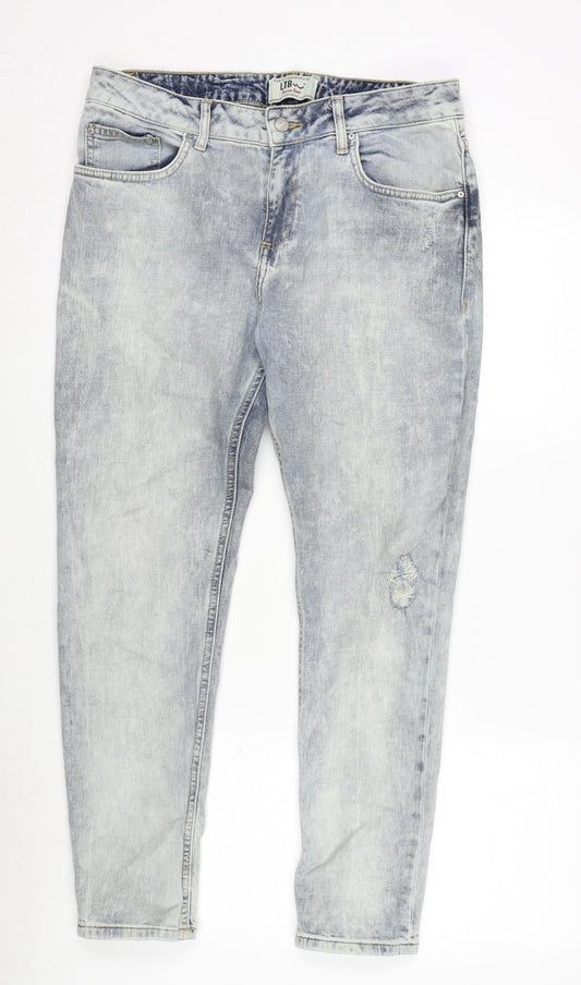 LTB Mens Blue Cotton Blend Straight Jeans Size 34 in L27 in Regular Zip