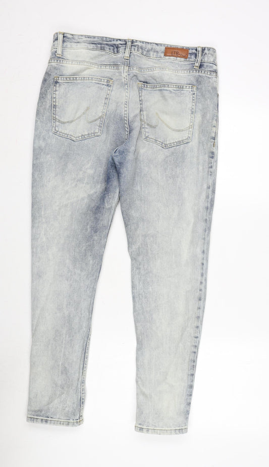 LTB Mens Blue Cotton Blend Straight Jeans Size 34 in L27 in Regular Zip