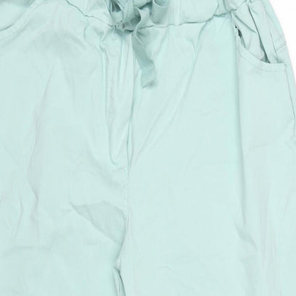Womens UK Size 30 in Made in Italy Regular Fit  Green Trousers