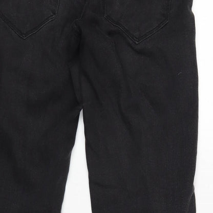 Denim & Co. Womens Grey Cotton Blend Skinny Jeans Size 8 L30.5 in Regular Zip