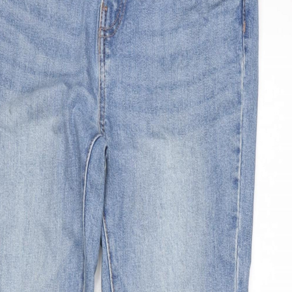 George Womens Blue Cotton Blend Skinny Jeans Size 10 L29 in Regular Zip