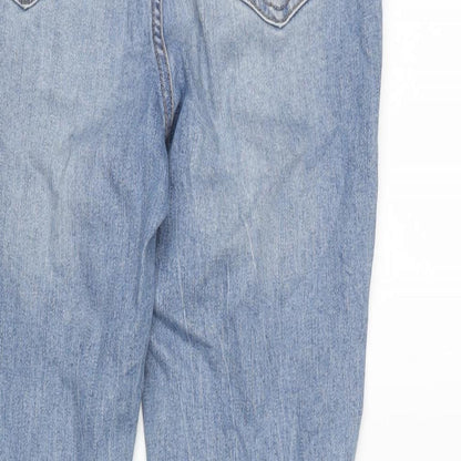 George Womens Blue Cotton Blend Skinny Jeans Size 10 L29 in Regular Zip