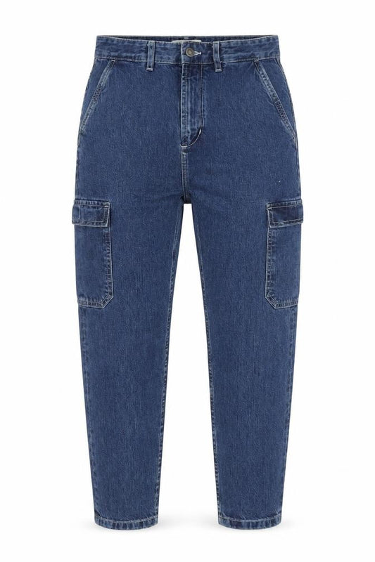 Womens UK Size 10 Pull&Bear Relaxed Fit Mom Blue Jeans