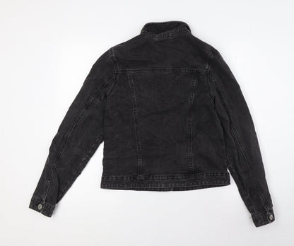 George Womens Black Jacket Size 10 Button