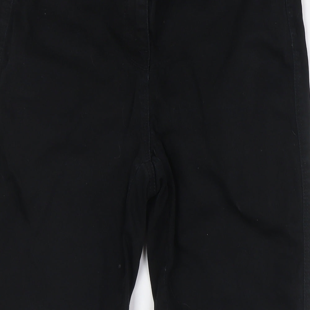 NEXT Womens Black Cotton Skinny Jeans Size 12 L28 in Slim Button