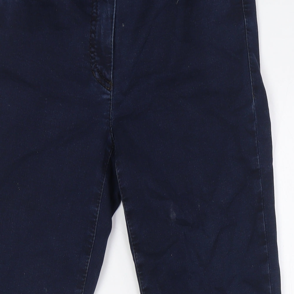 Gerry Weber Womens Blue Cotton Straight Jeans Size 8 L26 in Regular Button