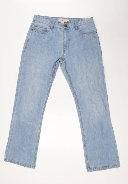 Mens UK Size 32 in NEXT Regular Fit Straight Blue Jeans