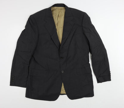 Mens UK Size 42 Racing Green Regular Black Suit Jacket