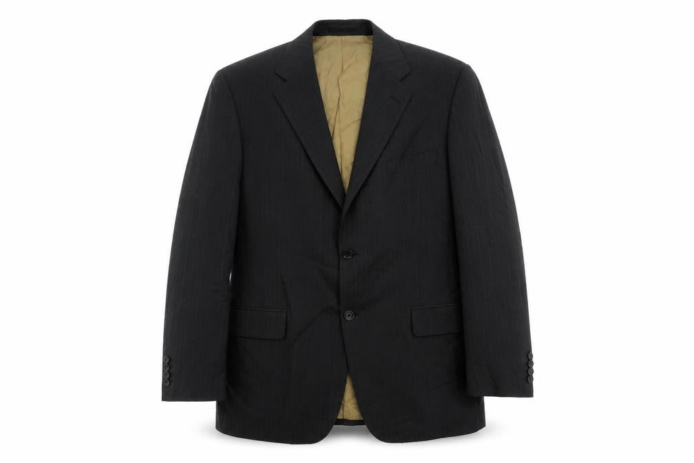 Mens UK Size 42 Racing Green Regular Black Suit Jacket