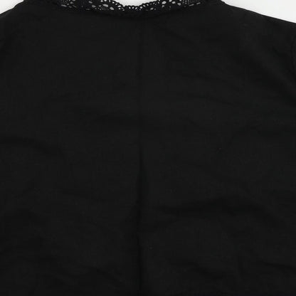 Womens UK Size 12 Wardrobe Black Kimono Blouse