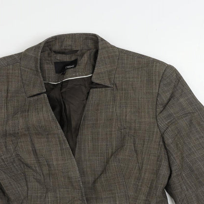 NEXT Womens Brown Jacket Blazer Size 12 Button