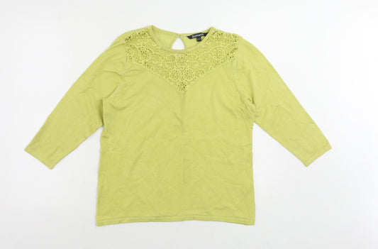 Womens UK Size 12 Bonmarché Green Pullover Jumper