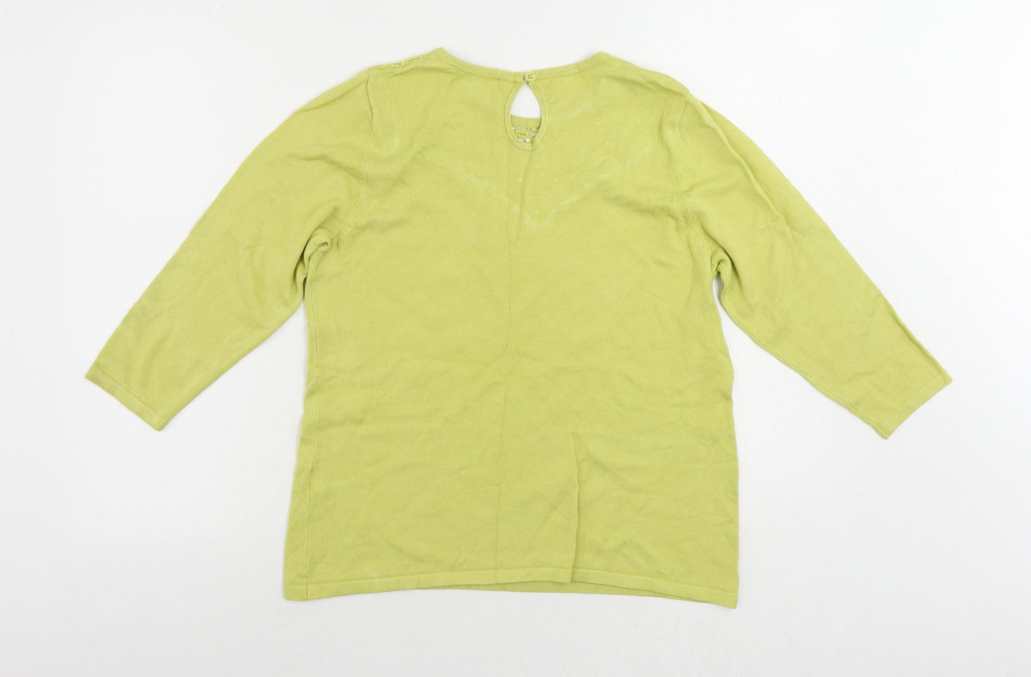 Womens UK Size 12 Bonmarché Green Pullover Jumper