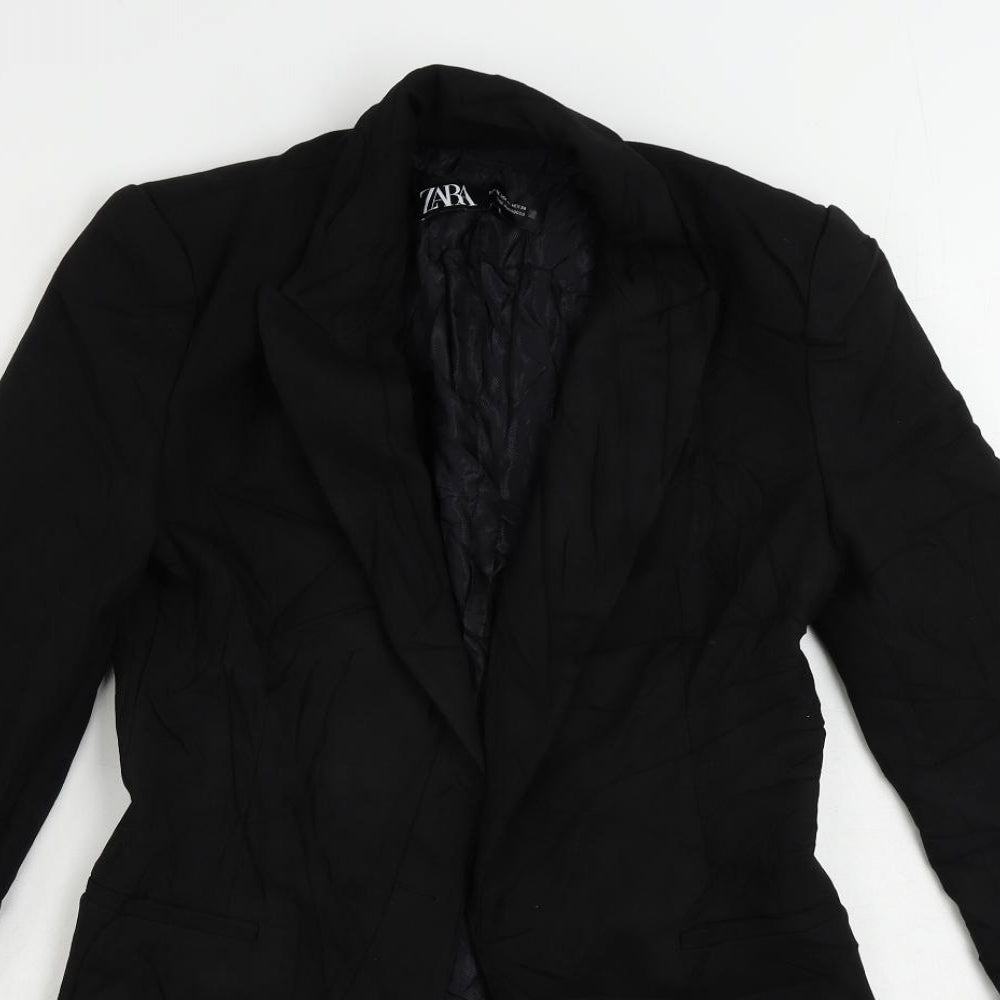 Womens UK Size XS Zara Black Jacket