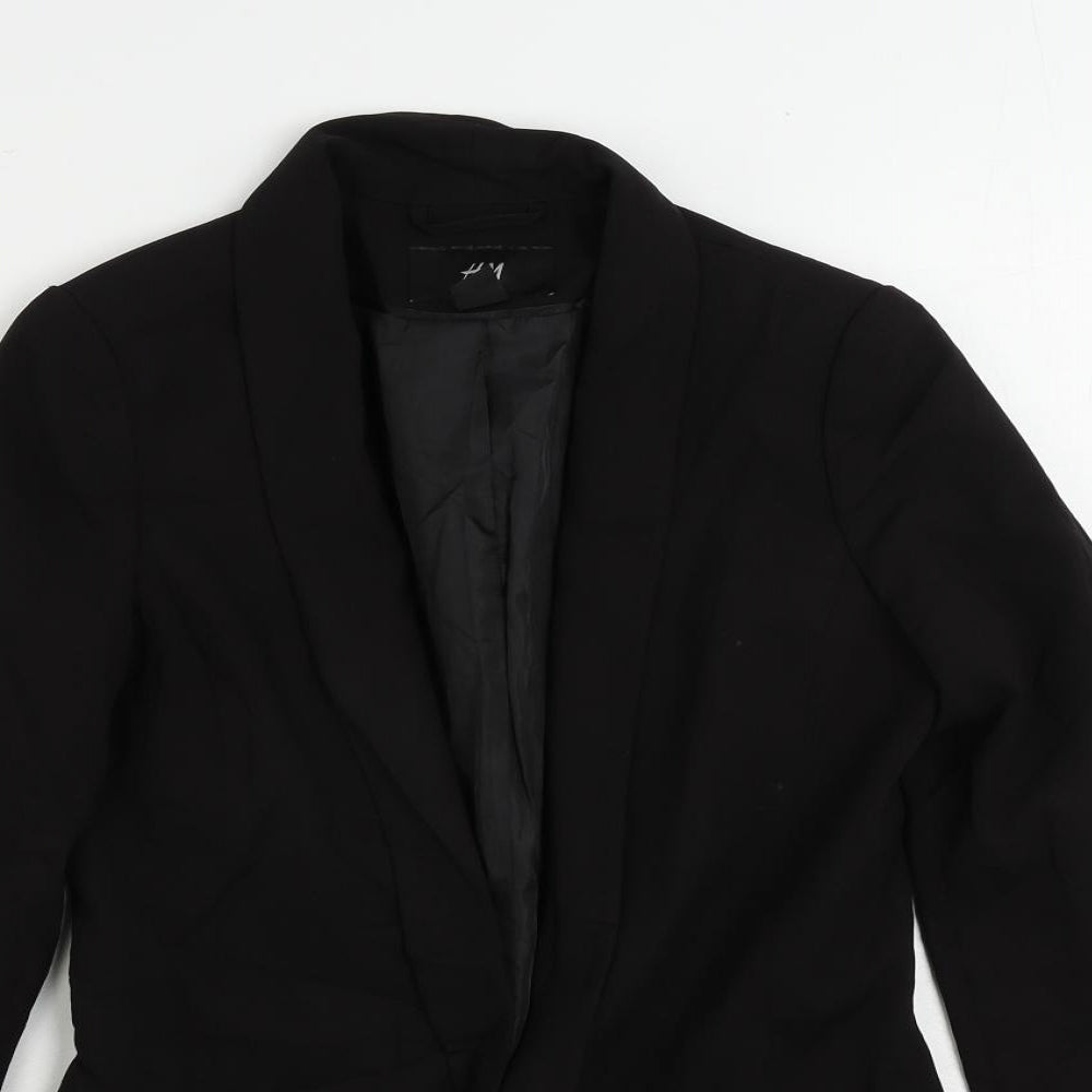 Womens UK Size 6 H&M Black Jacket