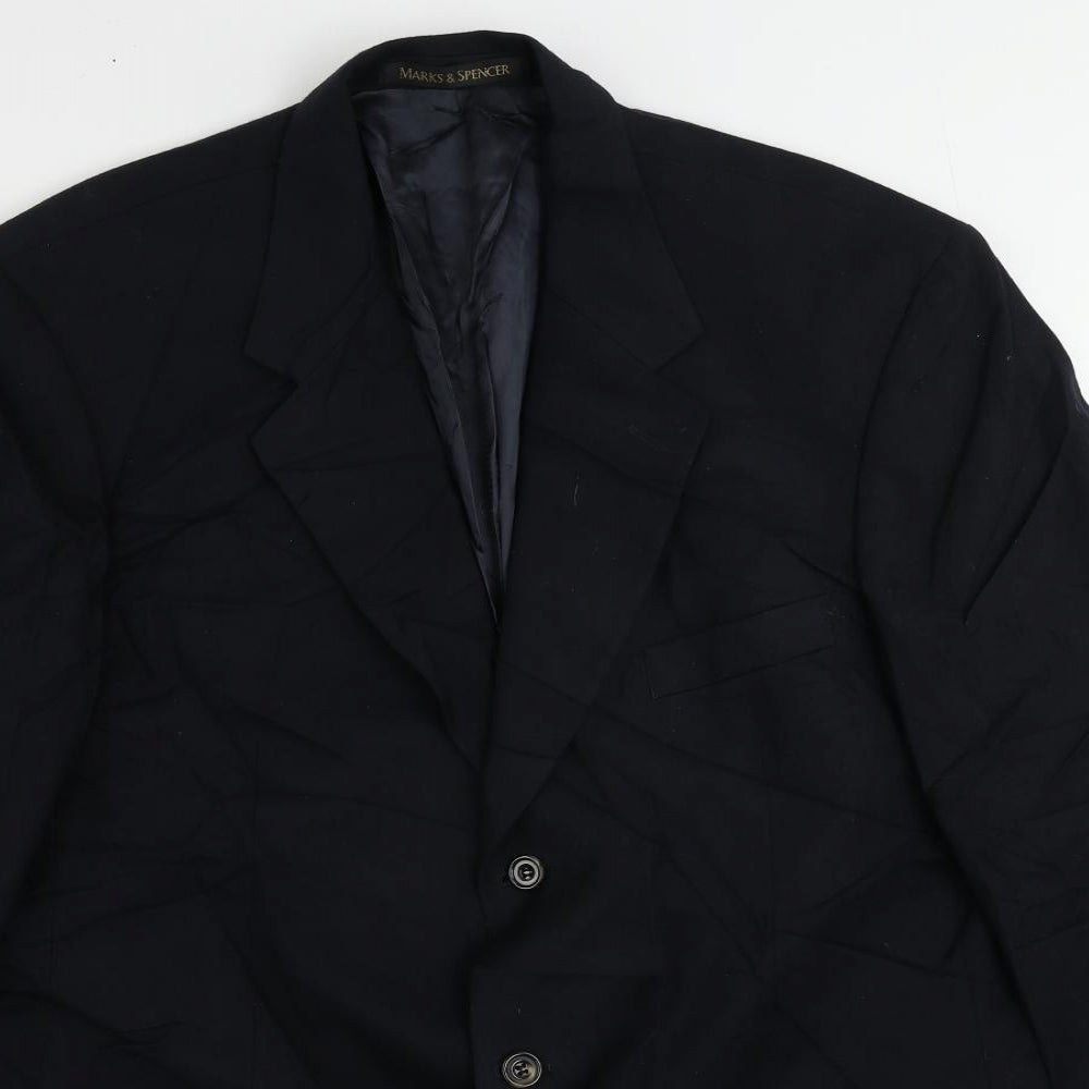 Mens UK Size 44 St Michael Regular Blue Suit Jacket