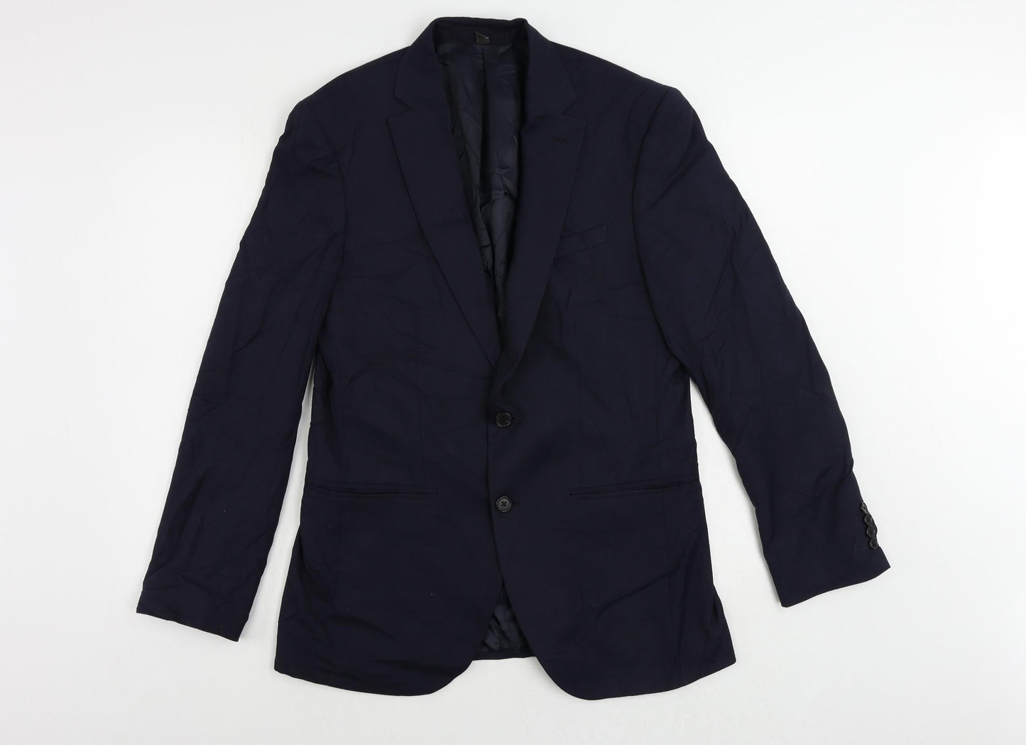 Mens UK Size 38 Marks and Spencer Regular Blue Suit Jacket
