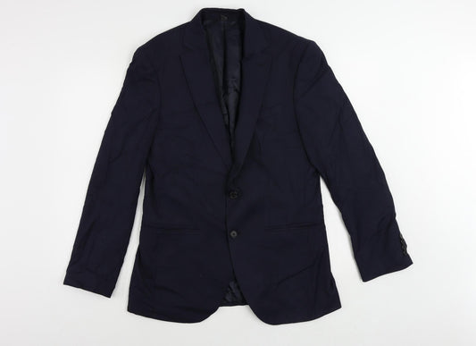 Mens UK Size 38 Marks and Spencer Regular Blue Suit Jacket