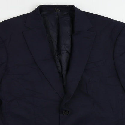 Mens UK Size 38 Marks and Spencer Regular Blue Suit Jacket