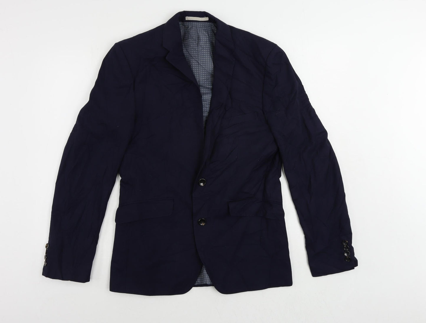 Mens UK Size 38 Burton Regular Blue Suit Jacket