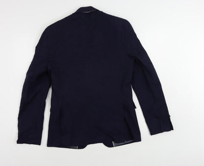 Mens UK Size 38 Burton Regular Blue Suit Jacket
