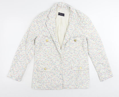 Womens UK Size 10 Marks and Spencer White Jacket