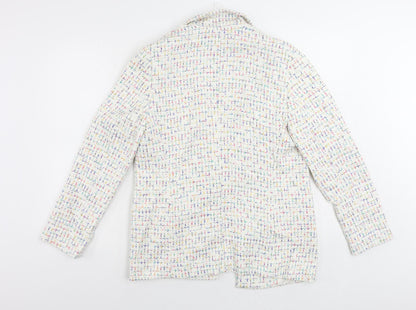 Womens UK Size 10 Marks and Spencer White Jacket