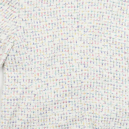 Womens UK Size 10 Marks and Spencer White Jacket