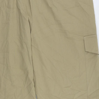 Womens UK Size 22 Marks and Spencer Regular Fit Cargo Beige Trousers