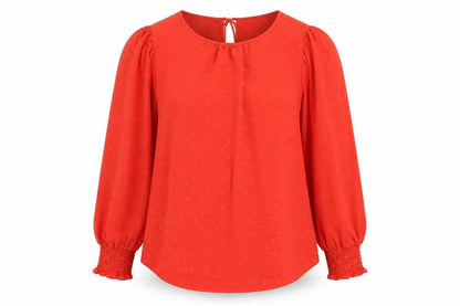 Womens UK Size 10 Marks and Spencer Red Basic Blouse
