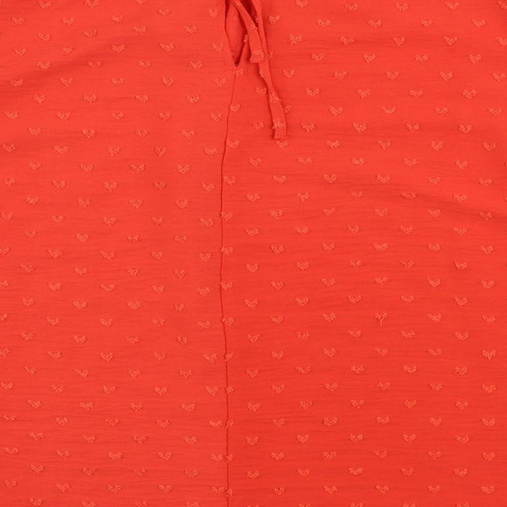 Womens UK Size 10 Marks and Spencer Red Basic Blouse
