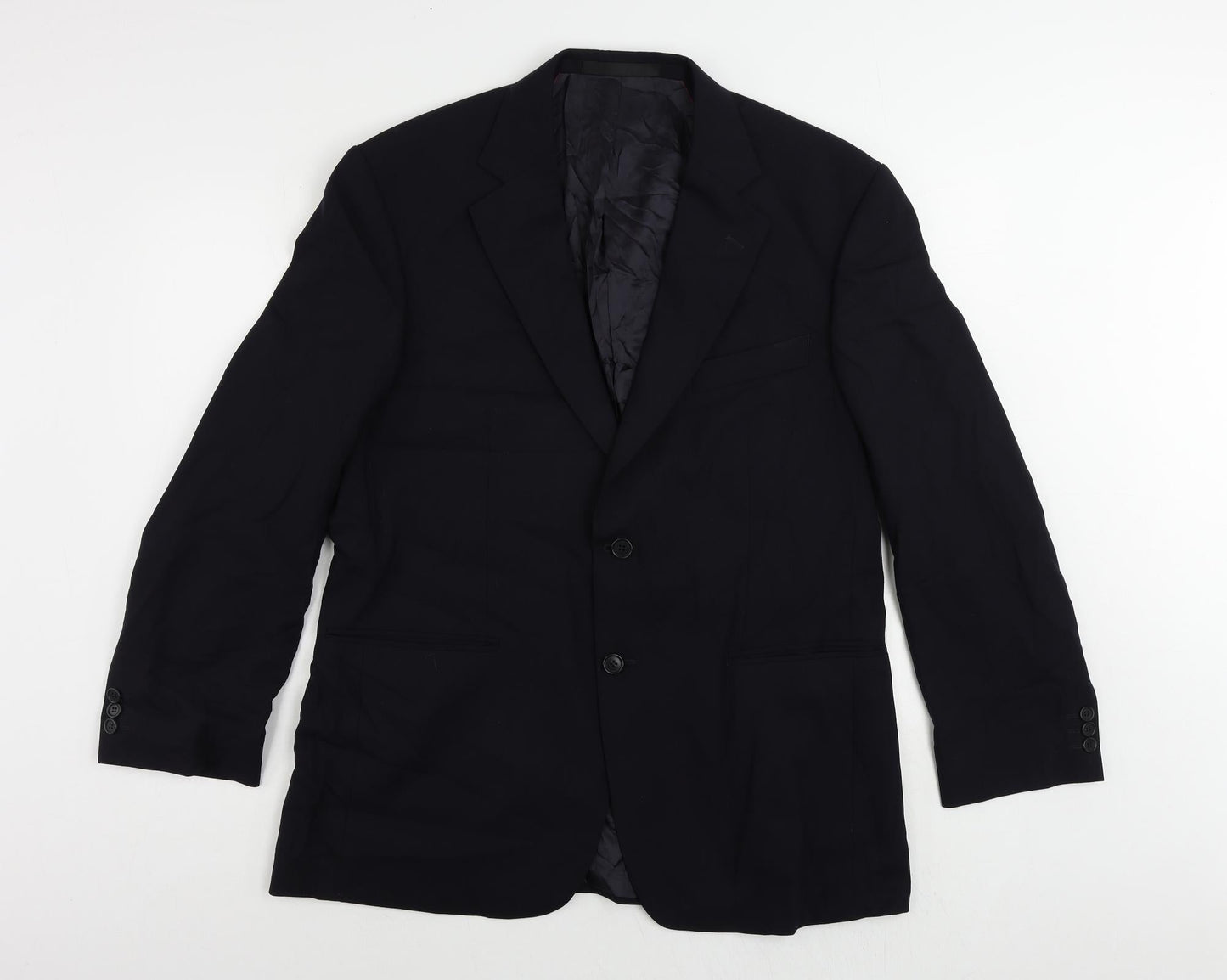 Mens UK Size 46 Marks and Spencer Regular Blue Suit Jacket