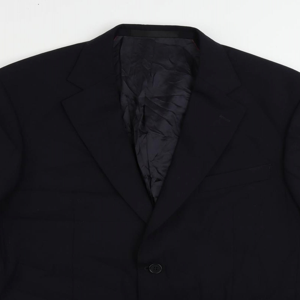 Mens UK Size 46 Marks and Spencer Regular Blue Suit Jacket