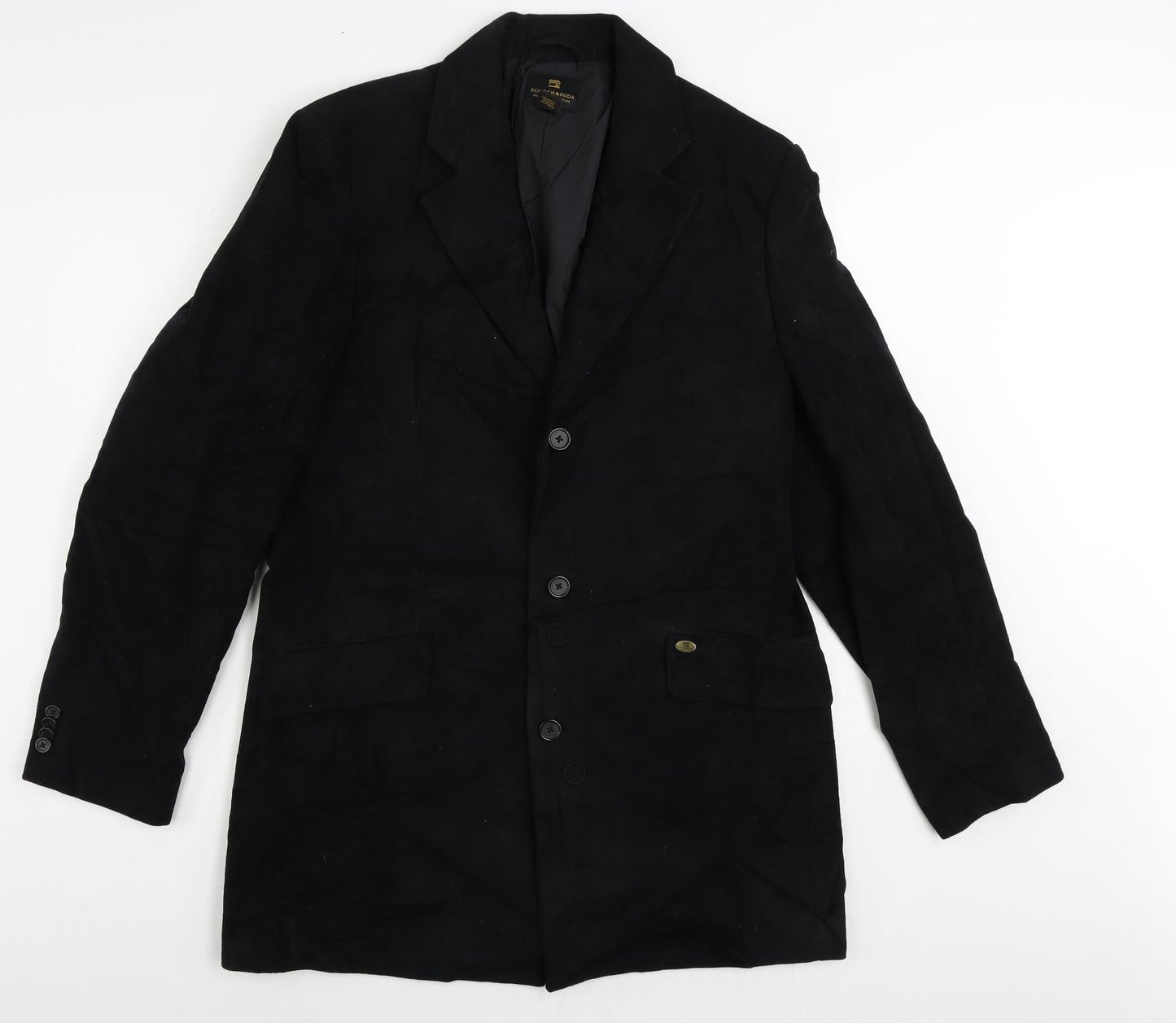 Mens UK Size XL Scotch & Soda Black Jacket