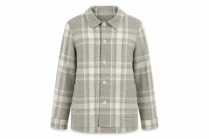 Arket Womens Grey Plaid Jacket Size 10 Button - Shacket