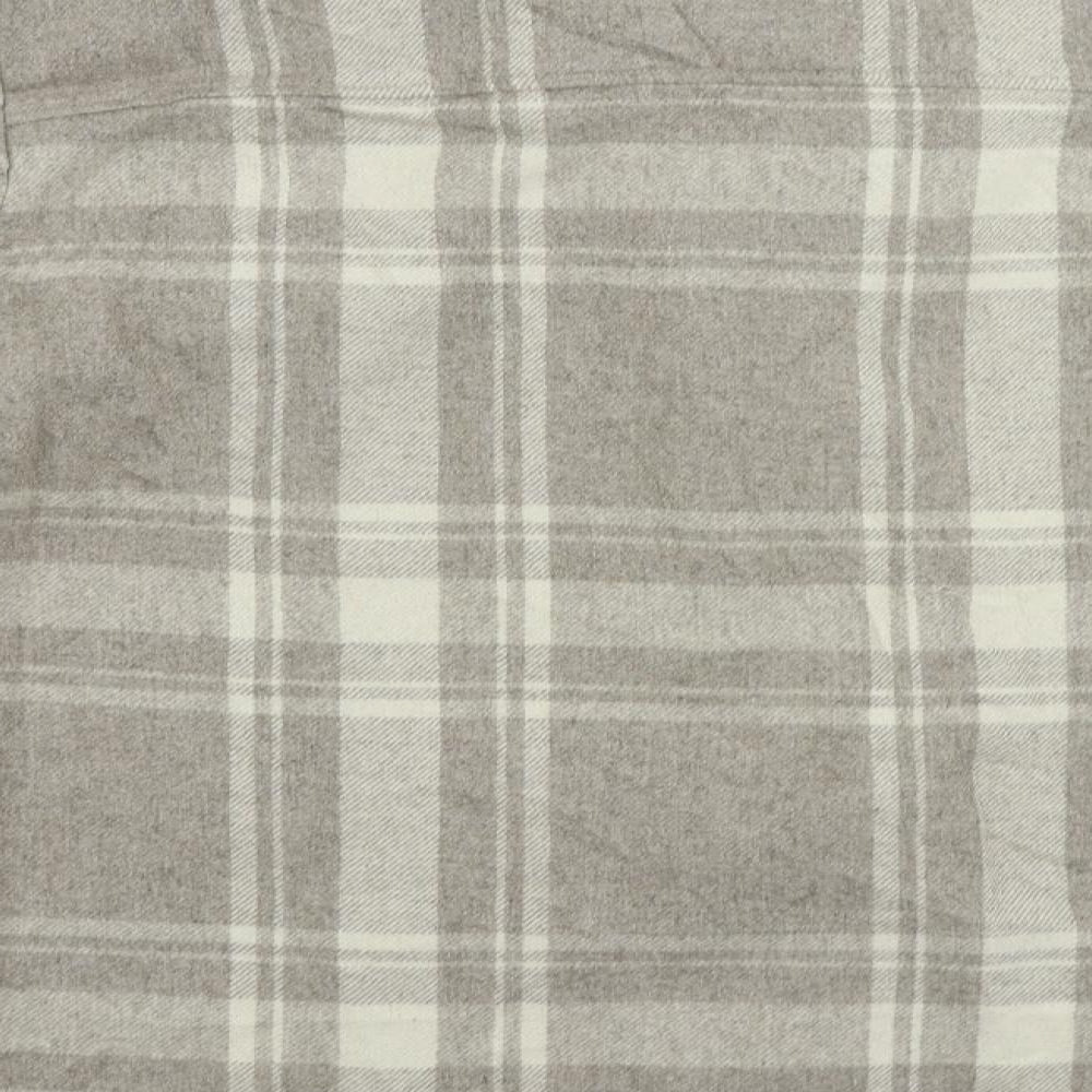 Arket Womens Grey Plaid Jacket Size 10 Button - Shacket