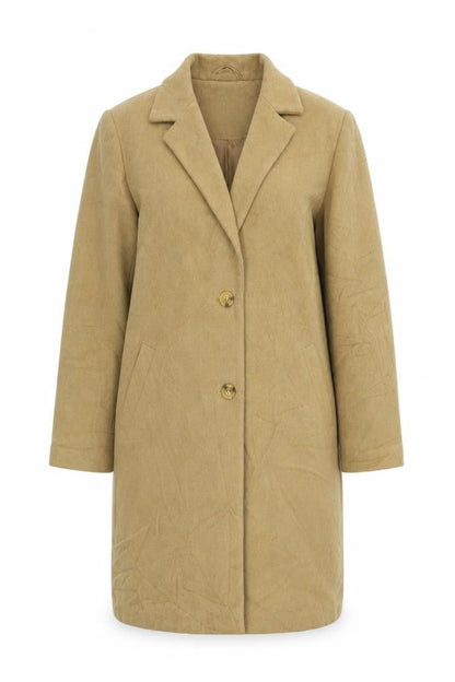 Womens UK Size 10 New Look Beige Overcoat