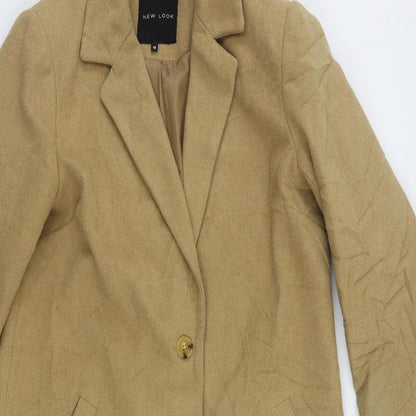 Womens UK Size 10 New Look Beige Overcoat