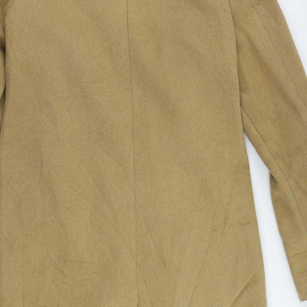 Womens UK Size 10 New Look Beige Overcoat