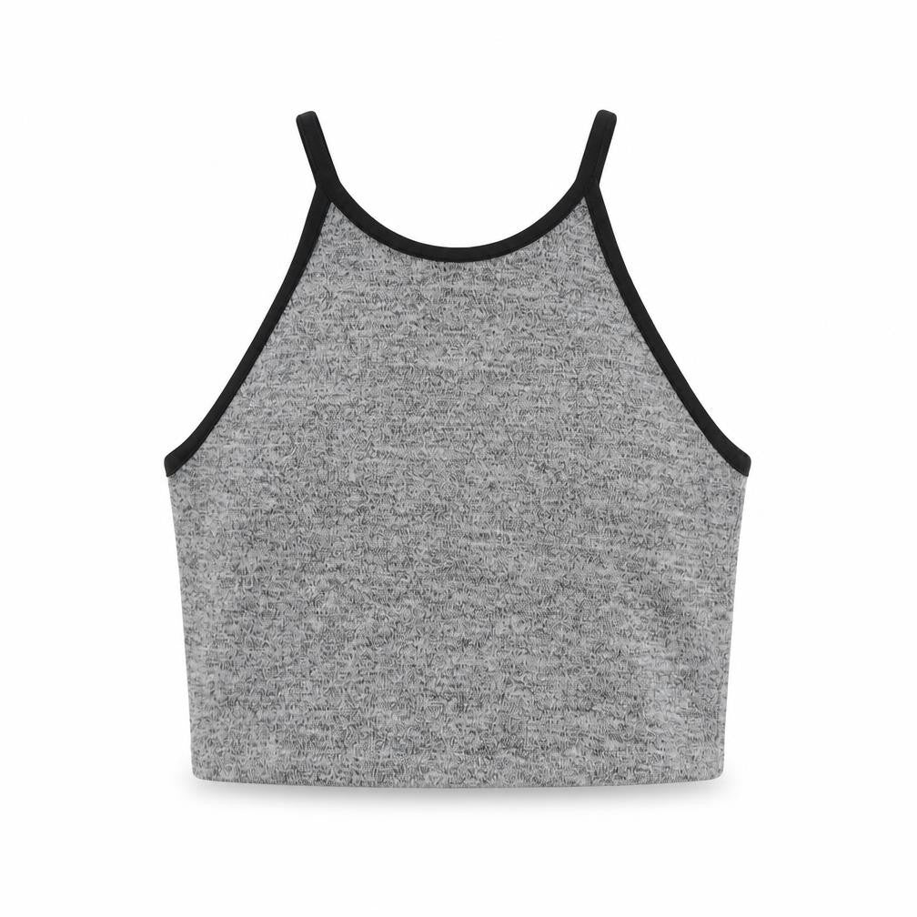 Womens UK Size 8 Miss Selfridge Grey Cropped Tank