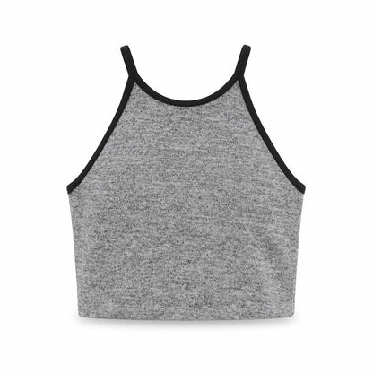 Womens UK Size 8 Miss Selfridge Grey Cropped Tank