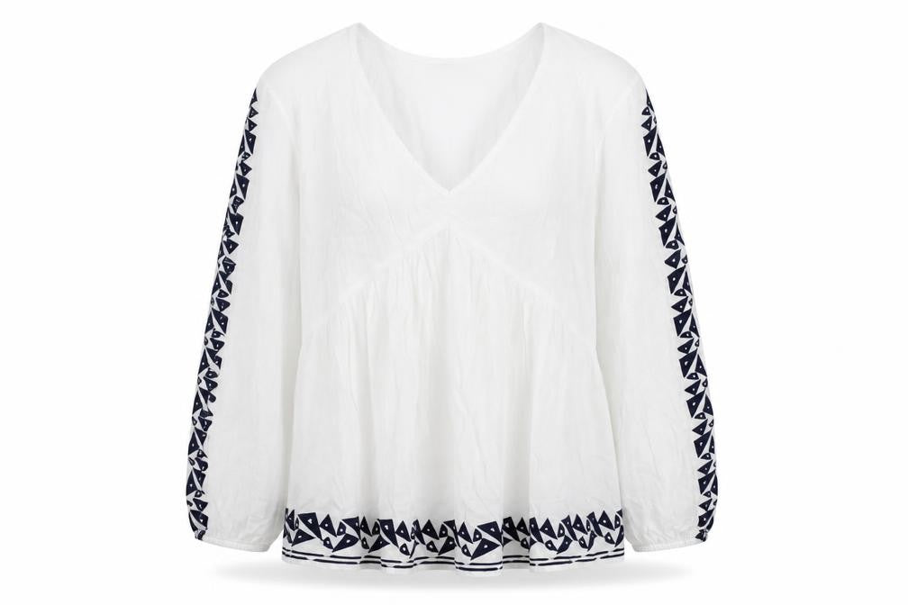 Womens UK Size 8 Marks and Spencer White Basic Blouse
