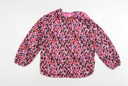 Womens UK Size 8 Marks and Spencer Pink Basic Blouse