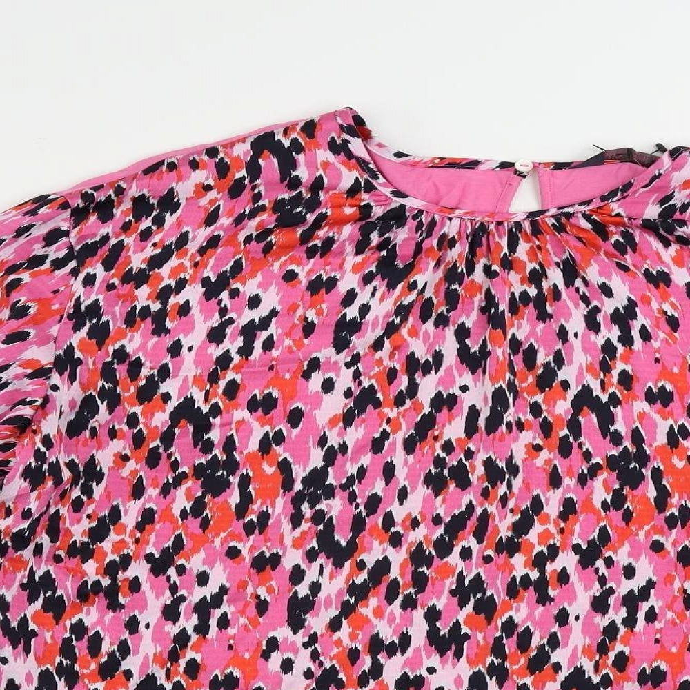 Womens UK Size 8 Marks and Spencer Pink Basic Blouse