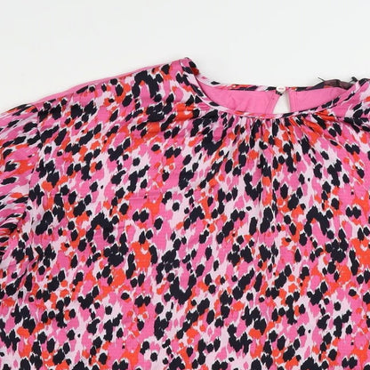 Womens UK Size 8 Marks and Spencer Pink Basic Blouse