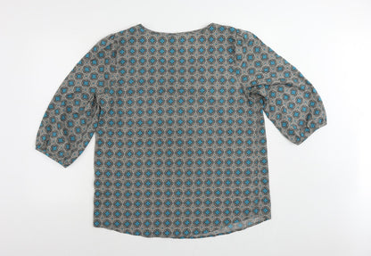 Womens UK Size 18 Debenhams Grey Basic Blouse