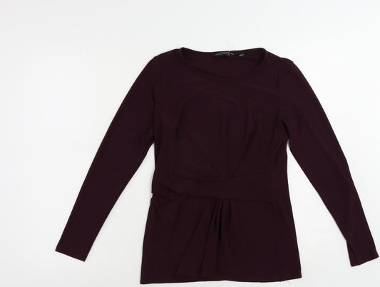 Womens UK Size 8 Dorothy Perkins Purple Basic Blouse