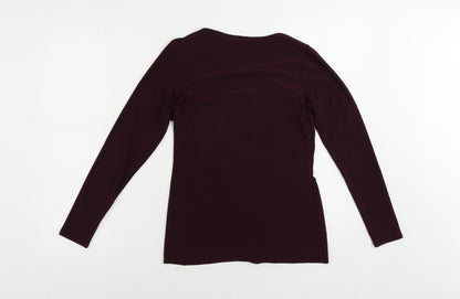 Womens UK Size 8 Dorothy Perkins Purple Basic Blouse