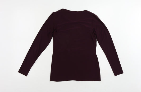 Womens UK Size 8 Dorothy Perkins Purple Basic Blouse